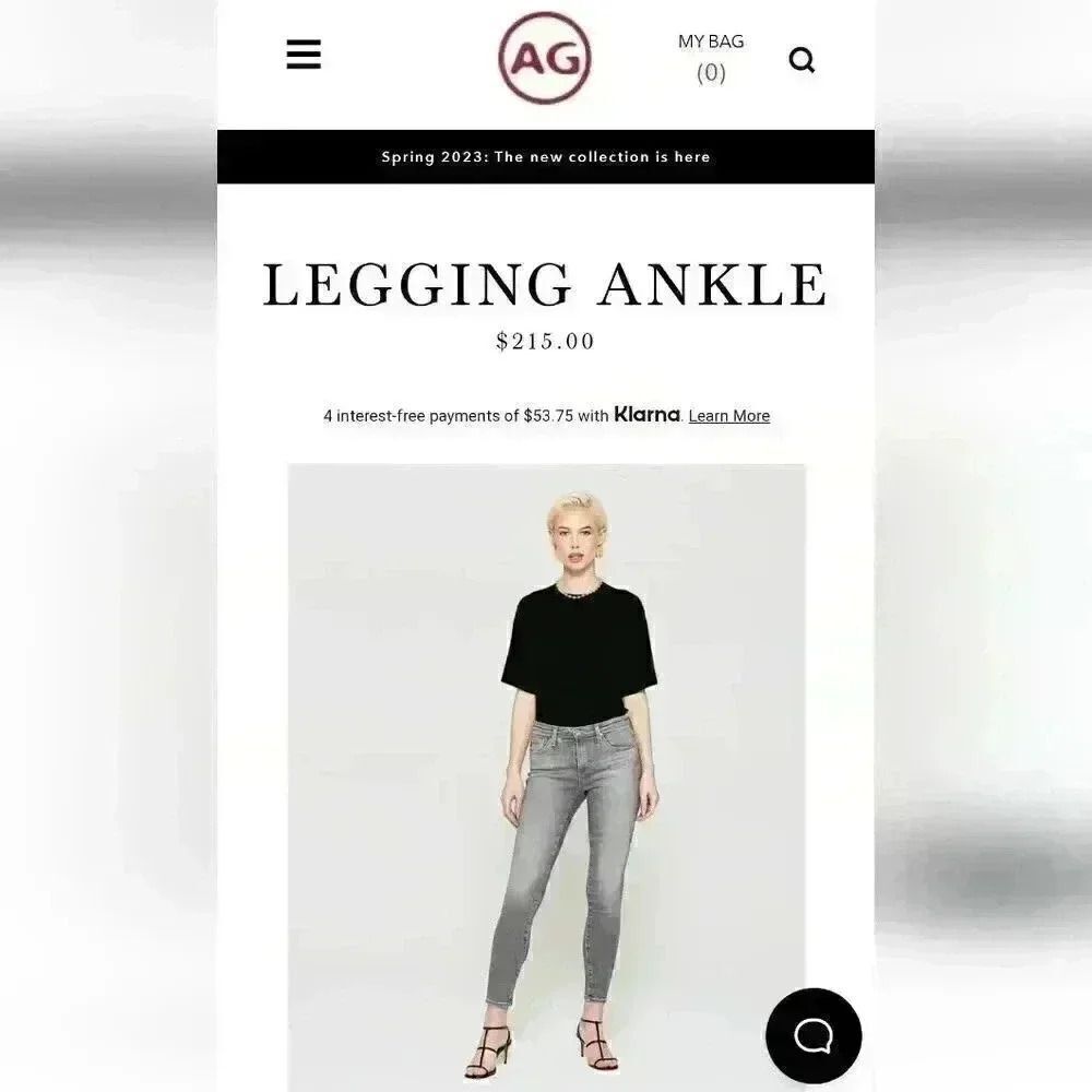 Adriano Goldschmied Gray Legging Ankle Skinny Jeans Size 26 - Picture 14 of 16